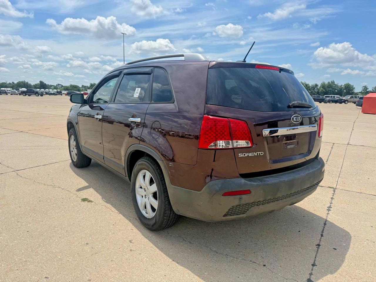 2013 Kia Sorento Lx Purple vin: 5XYKT3A68DG391838