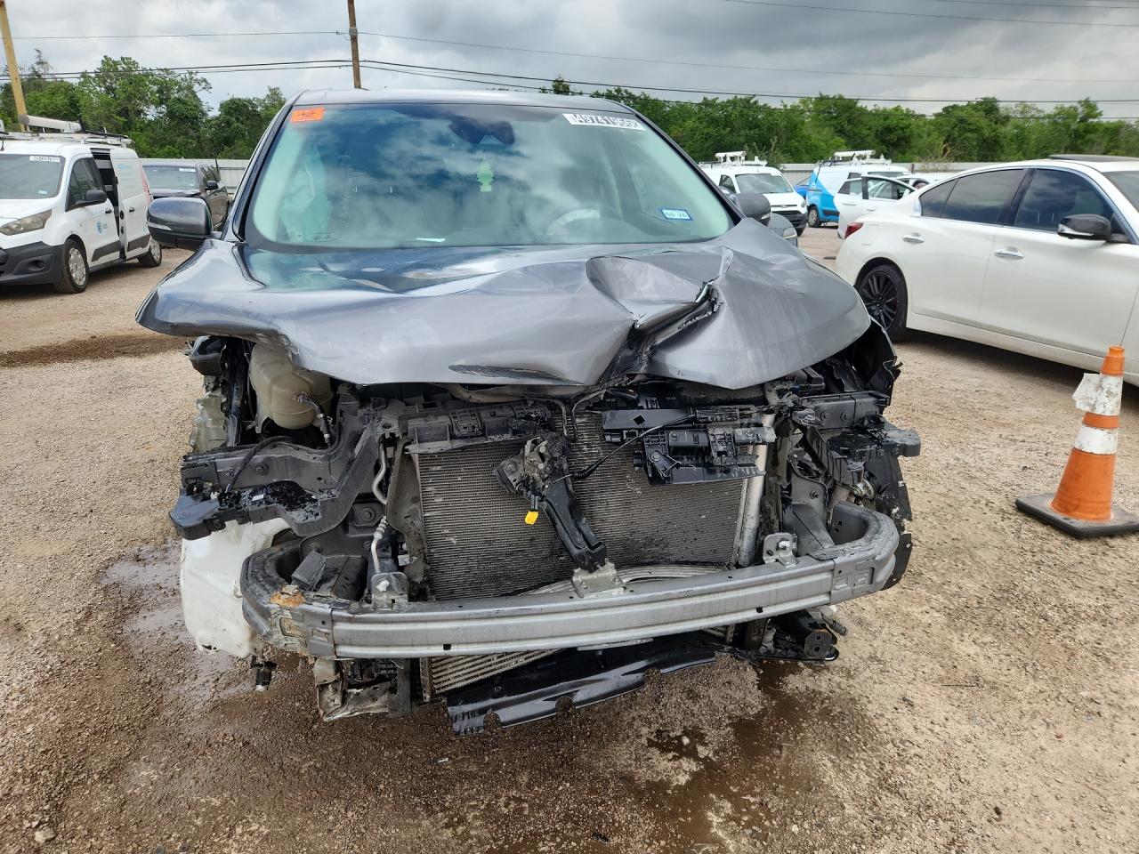 2022 Ford Edge Titanium Gray vin: 2FMPK4K93NBA32891 Damage: Grille, Missing, Replacement Required