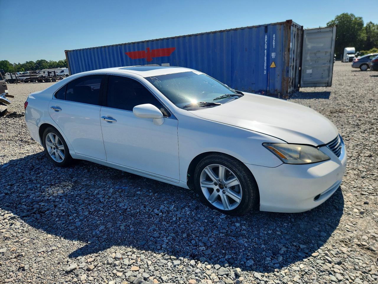 2008 Lexus Es 350 White vin: JTHBJ46G982173015