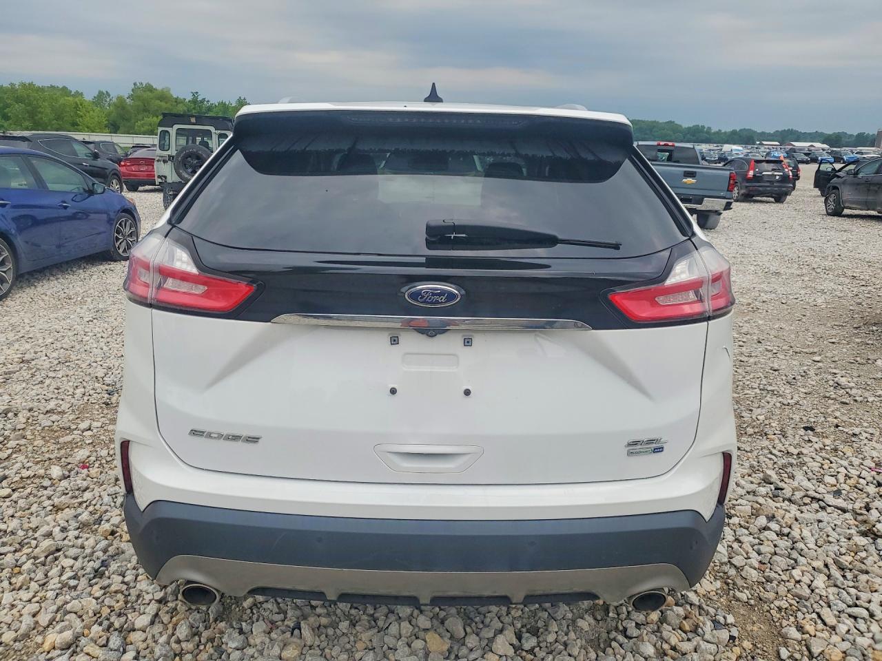 2020 Ford Edge Sel White vin: 2FMPK4J9XLBB20660