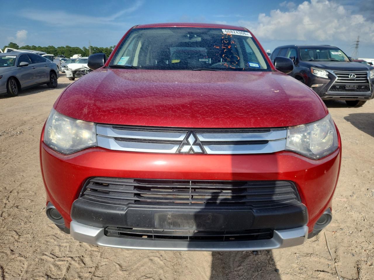 2015 Mitsubishi Outlander Es Red vin: JA4AD2A31FZ003694
