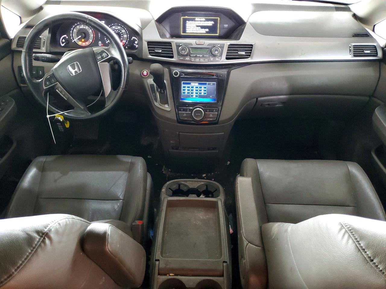 2014 Honda Odyssey Exl White vin: 5FNRL5H60EB004711
