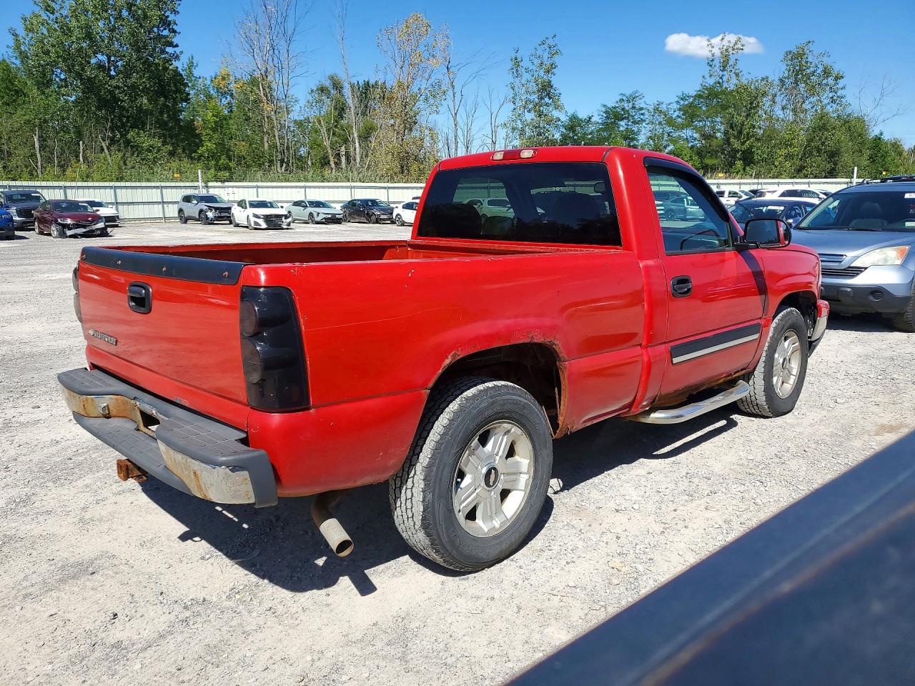 2006 Chevrolet Silverado K1500 Red vin: 1GCEK14T36Z122186