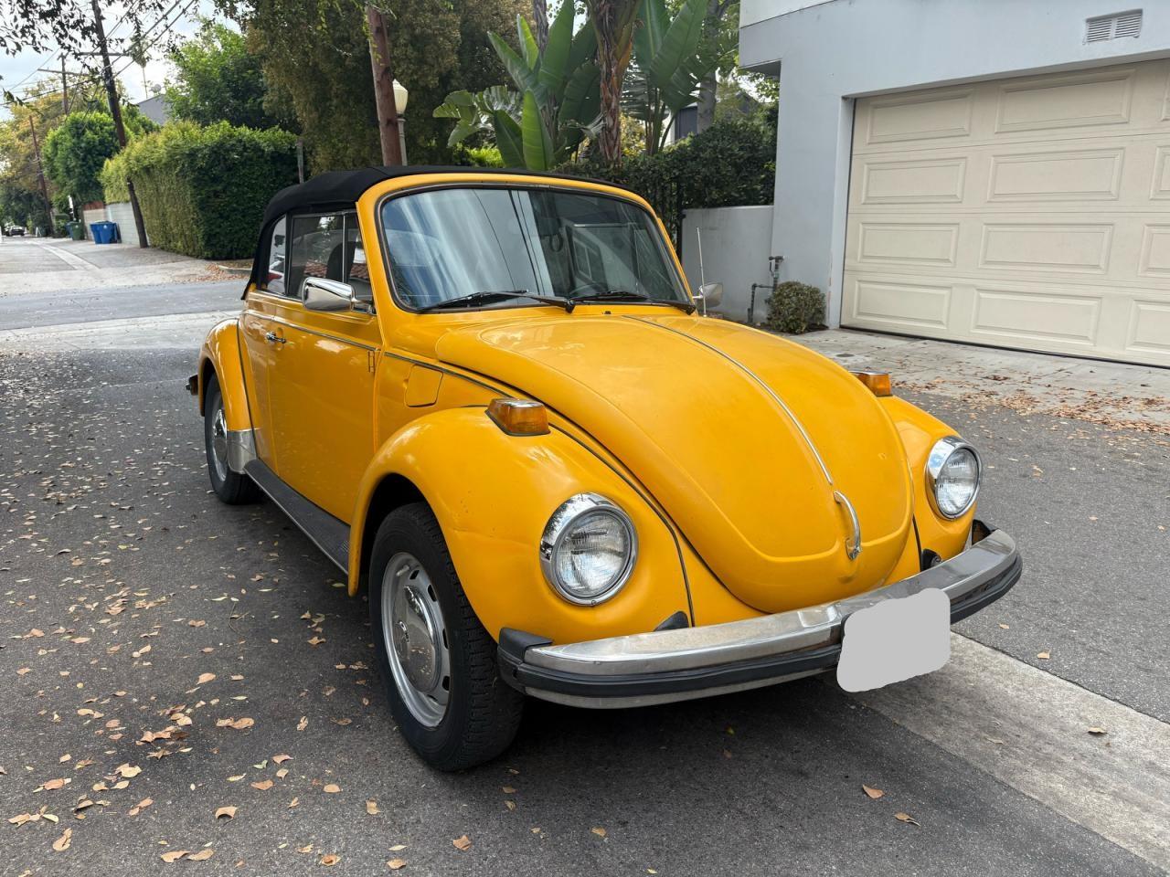 1978 Volkswagen Beetle Yellow vin: 1582009550