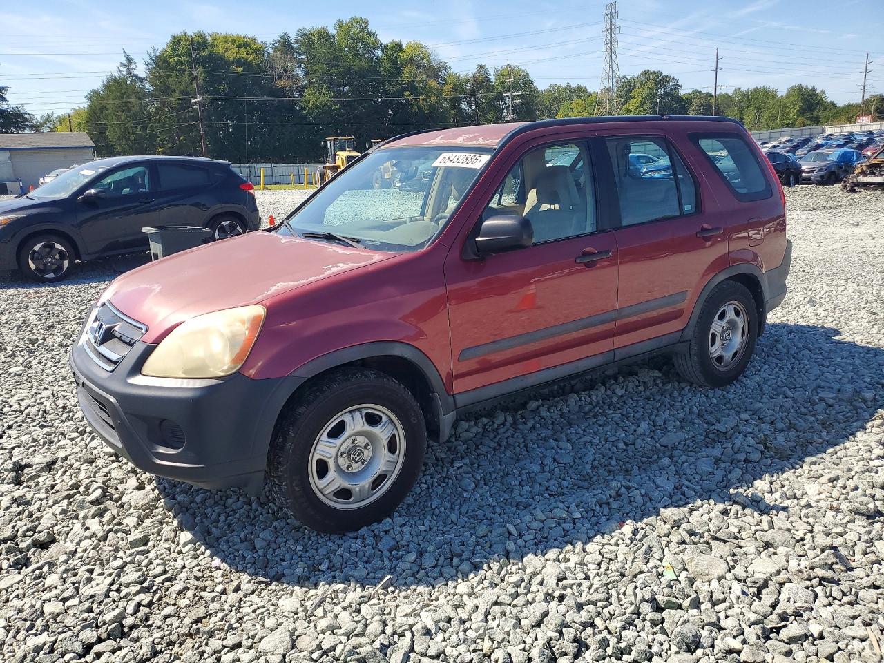 2005 Honda Cr-v Lx Burgundy vin: SHSRD685X5U302721