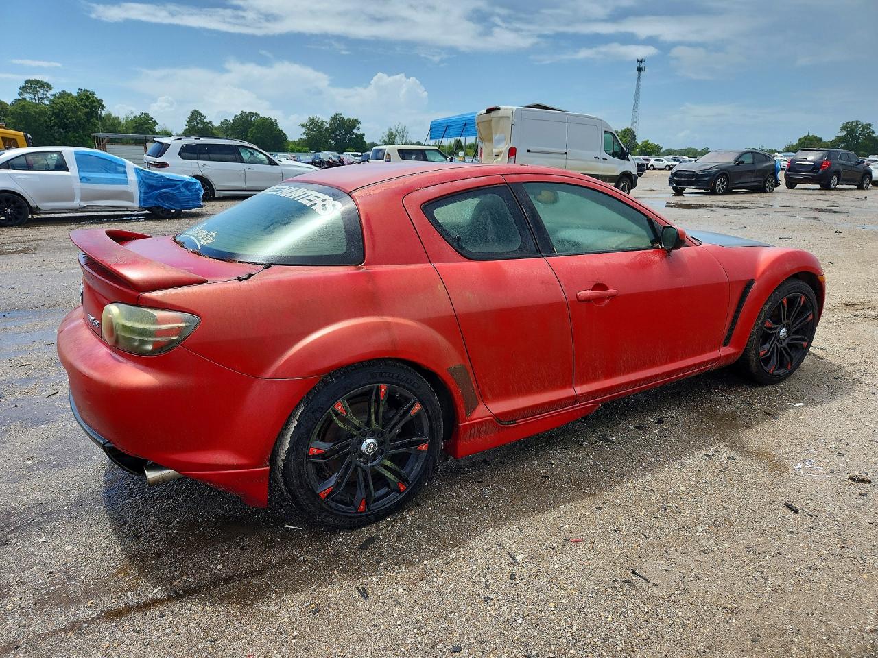 2004 Mazda Rx8 Red vin: JM1FE173X40140175