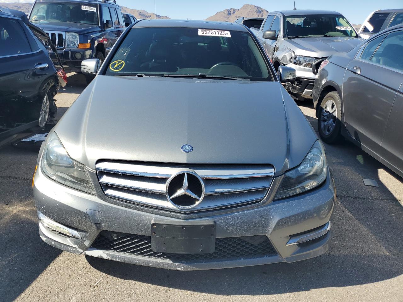 2013 Mercedes-benz C 250 Gray vin: WDDGF4HB2DR274222