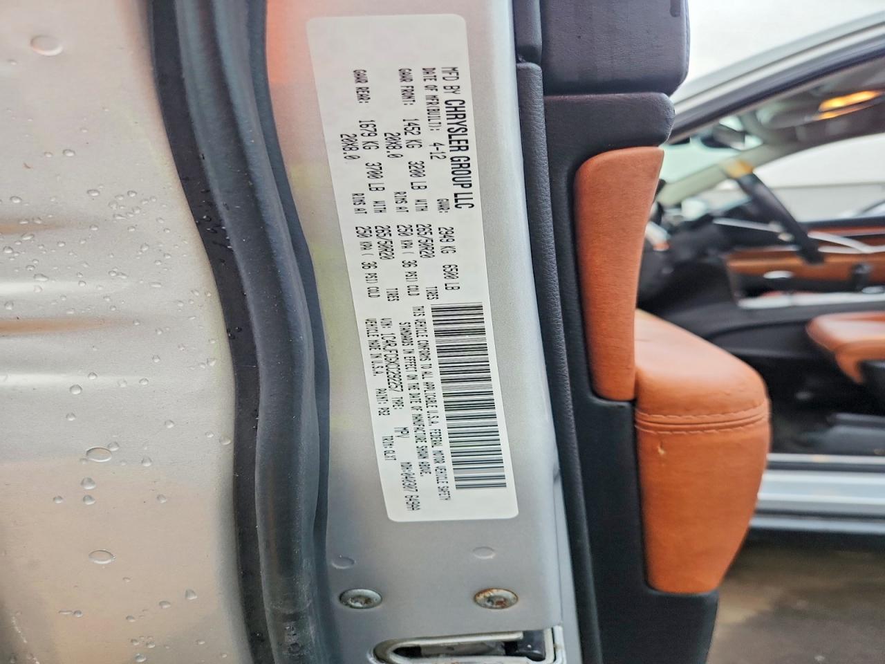 2012 Jeep Grand Cherokee Overland Silver vin: 1C4RJFCGXCC292257