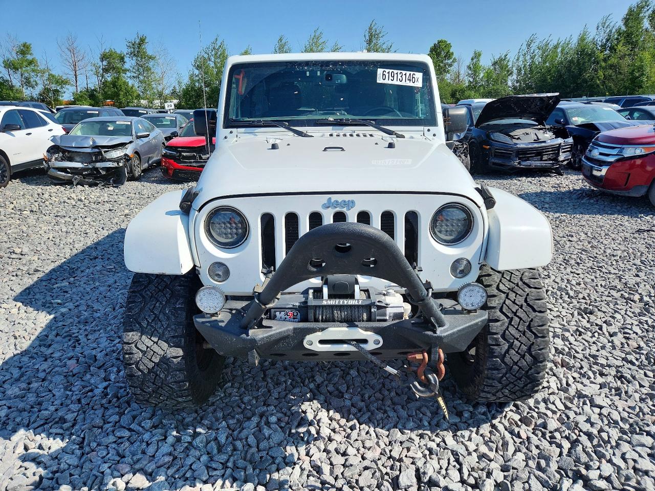 2015 Jeep Wrangler Unlimited Rubicon White vin: 1C4BJWFG9FL765406