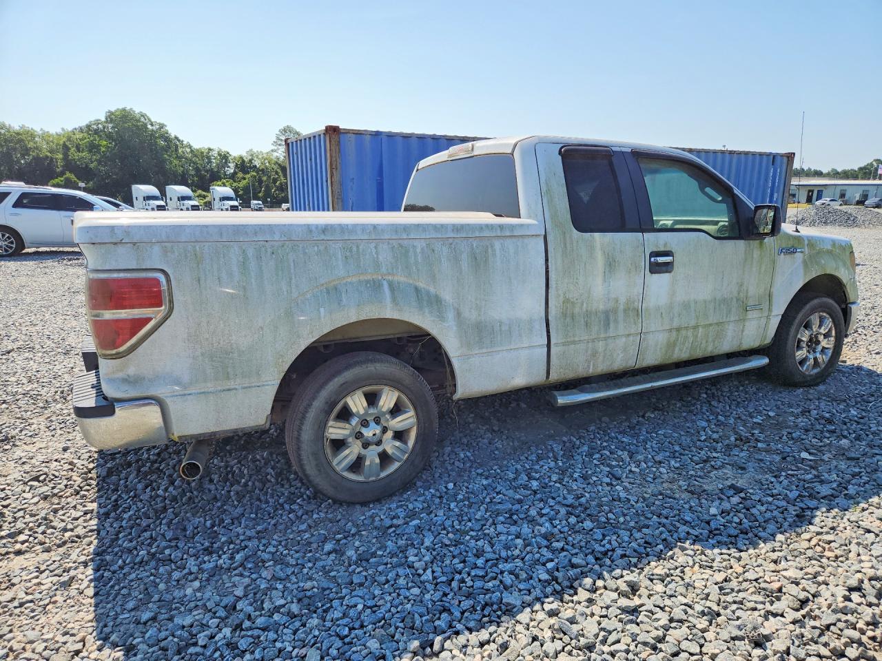 2011 Ford F150 Super Cab White vin: 1FTFX1CT6BKD73164