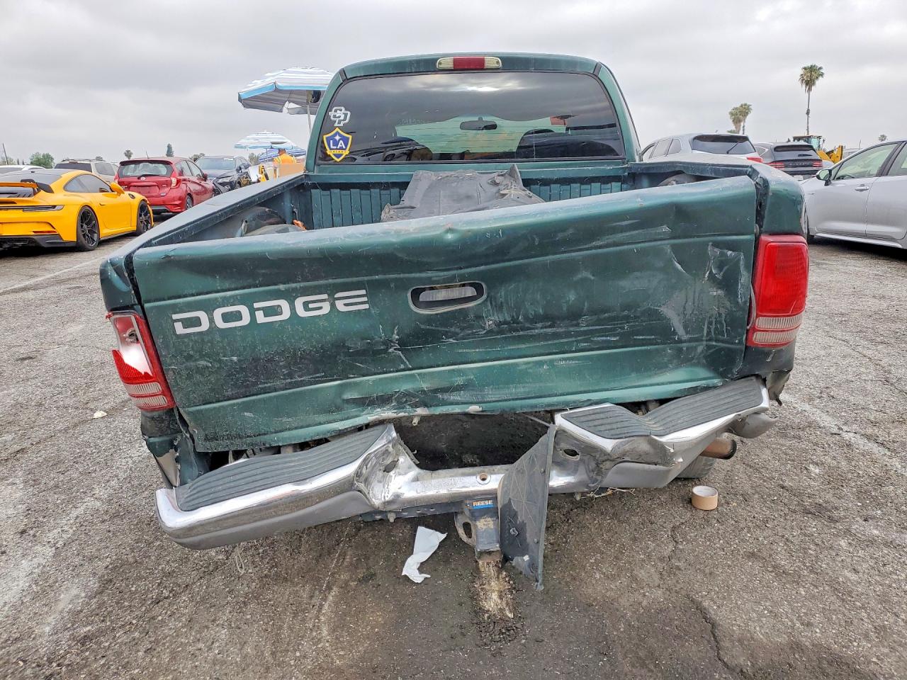 2001 Dodge Dakota Quad Зеленый vin: 1B7HL2AXX1S232306