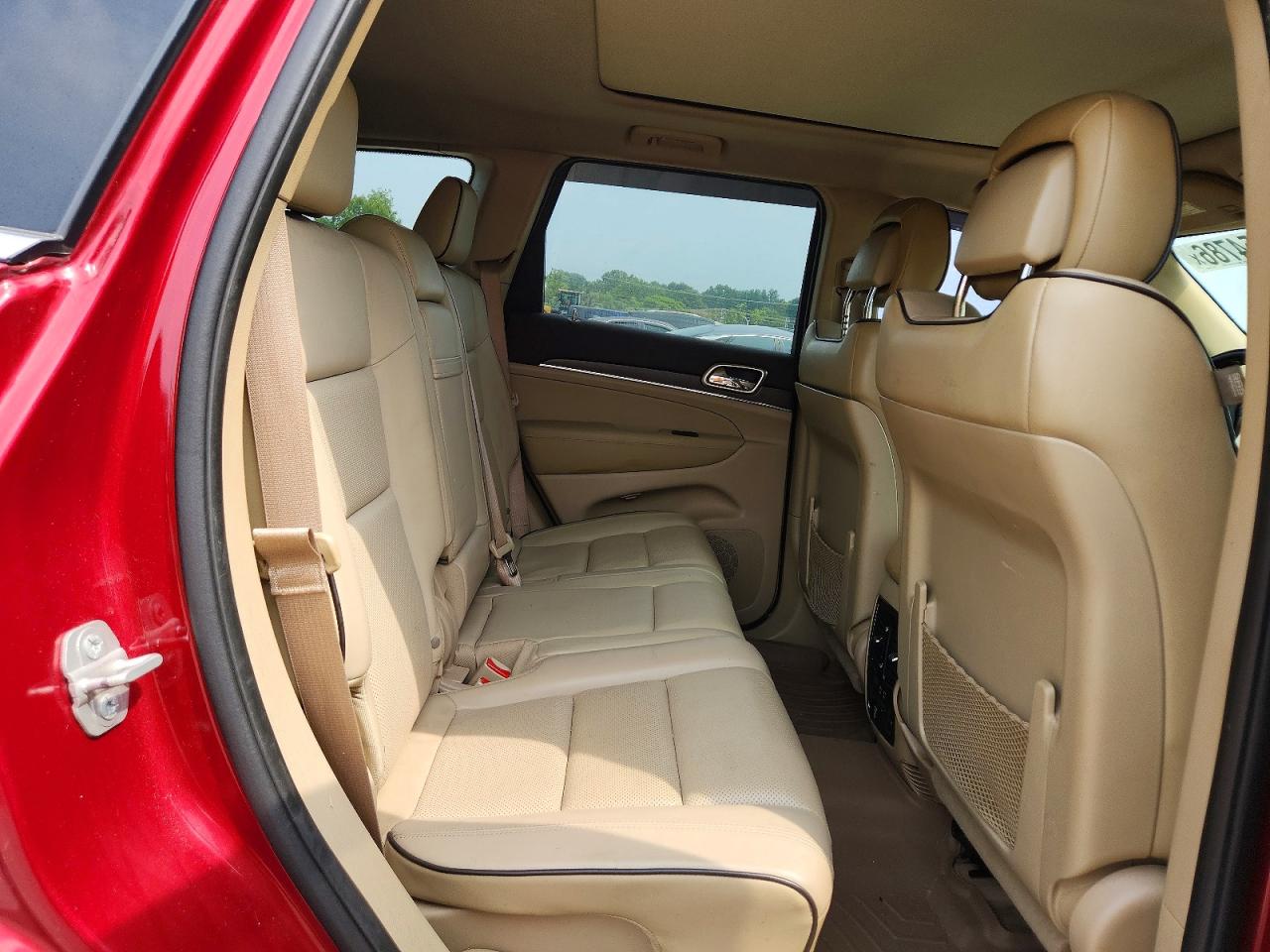 2015 Jeep Grand Cherokee Overland Red vin: 1C4RJFCT8FC625458