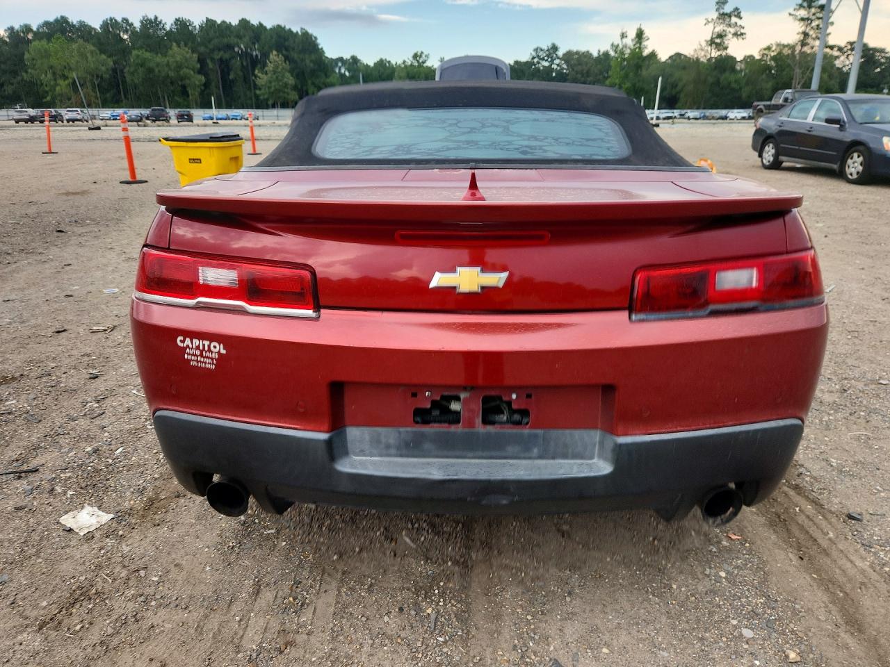 2015 Chevrolet Camaro Lt Red vin: 2G1FD3D38F9183580