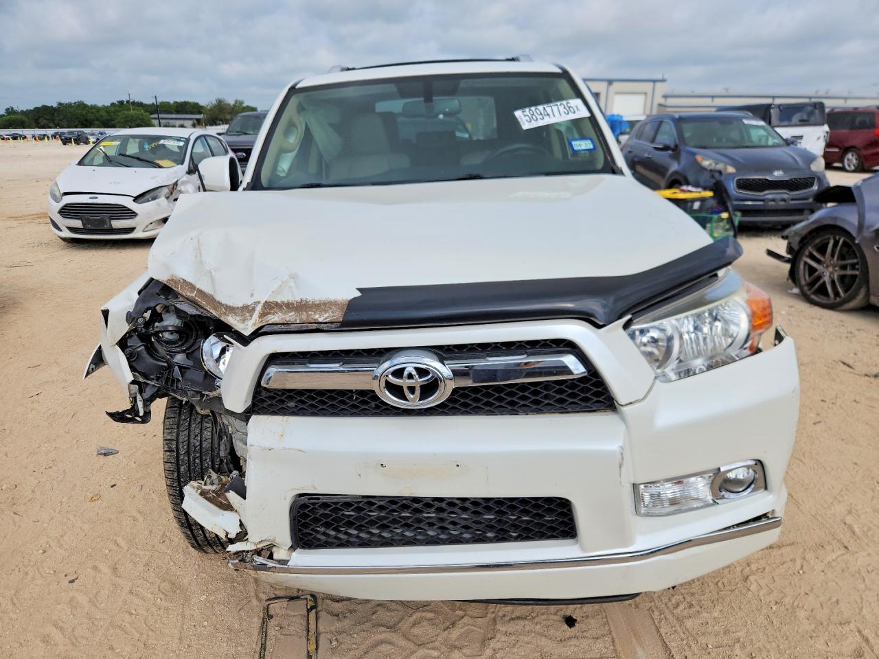 2013 Toyota 4runner Limited White vin: JTEZU5JR1D5055776