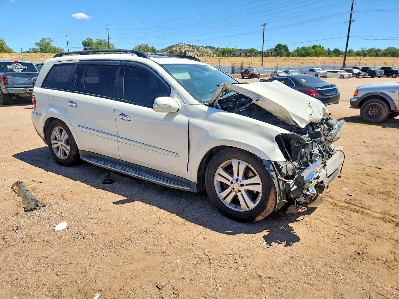 2008 Mercedes-benz Gl 450 4matic White vin: 4JGBF71E48A387342