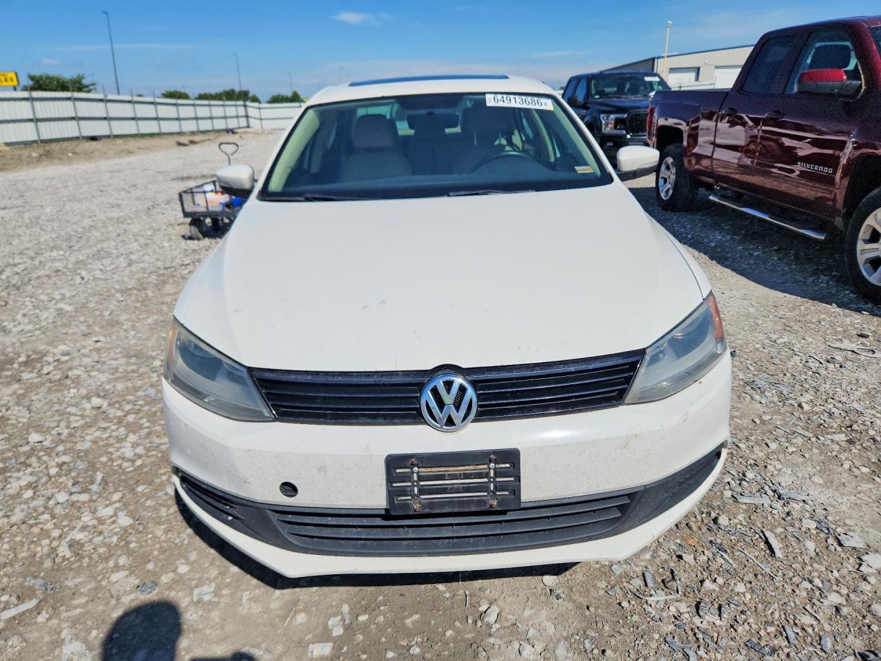 2011 Volkswagen Jetta Tdi White vin: 3VWLL7AJ5BM123052