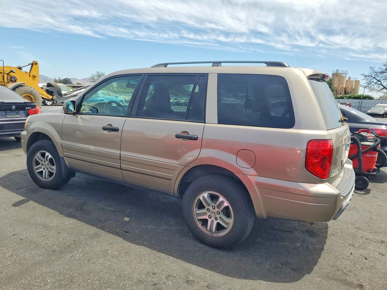 2004 Honda Pilot Ex Brown vin: 2HKYF18464H616678