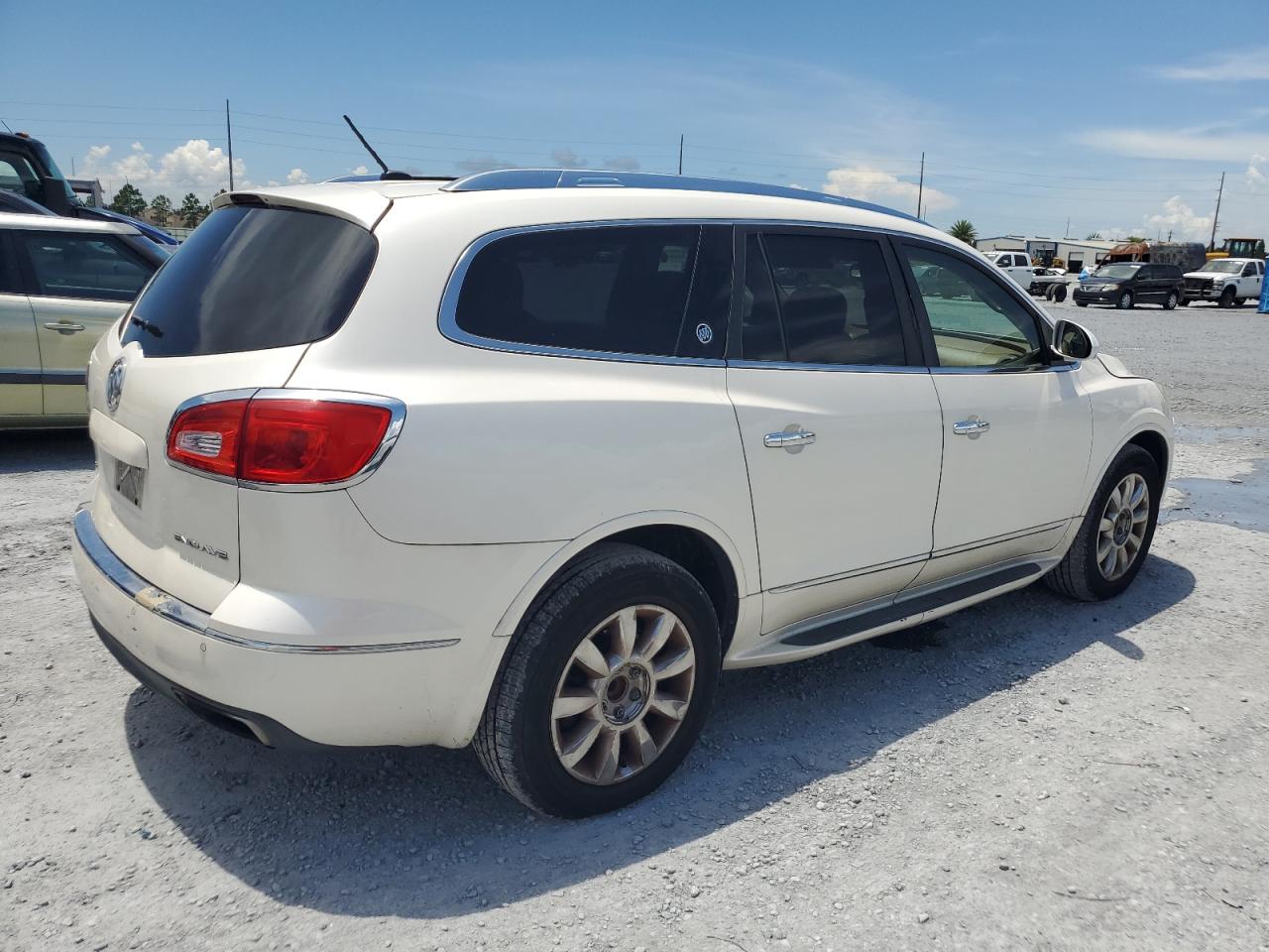 2013 Buick Enclave Белый vin: 5GAKRDKD7DJ113497