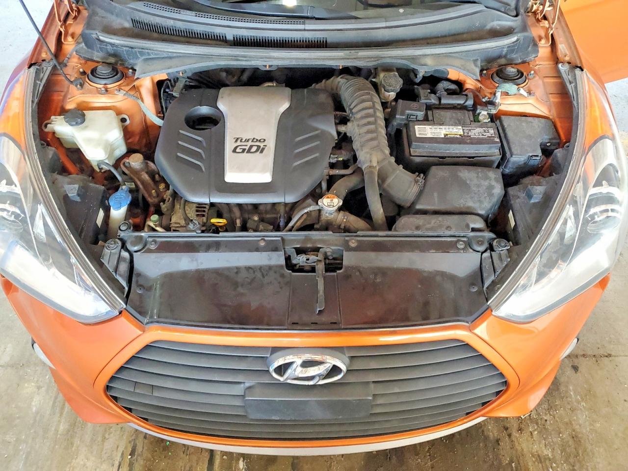 2013 Hyundai Veloster Turbo Orange vin: KMHTC6AE7DU143328