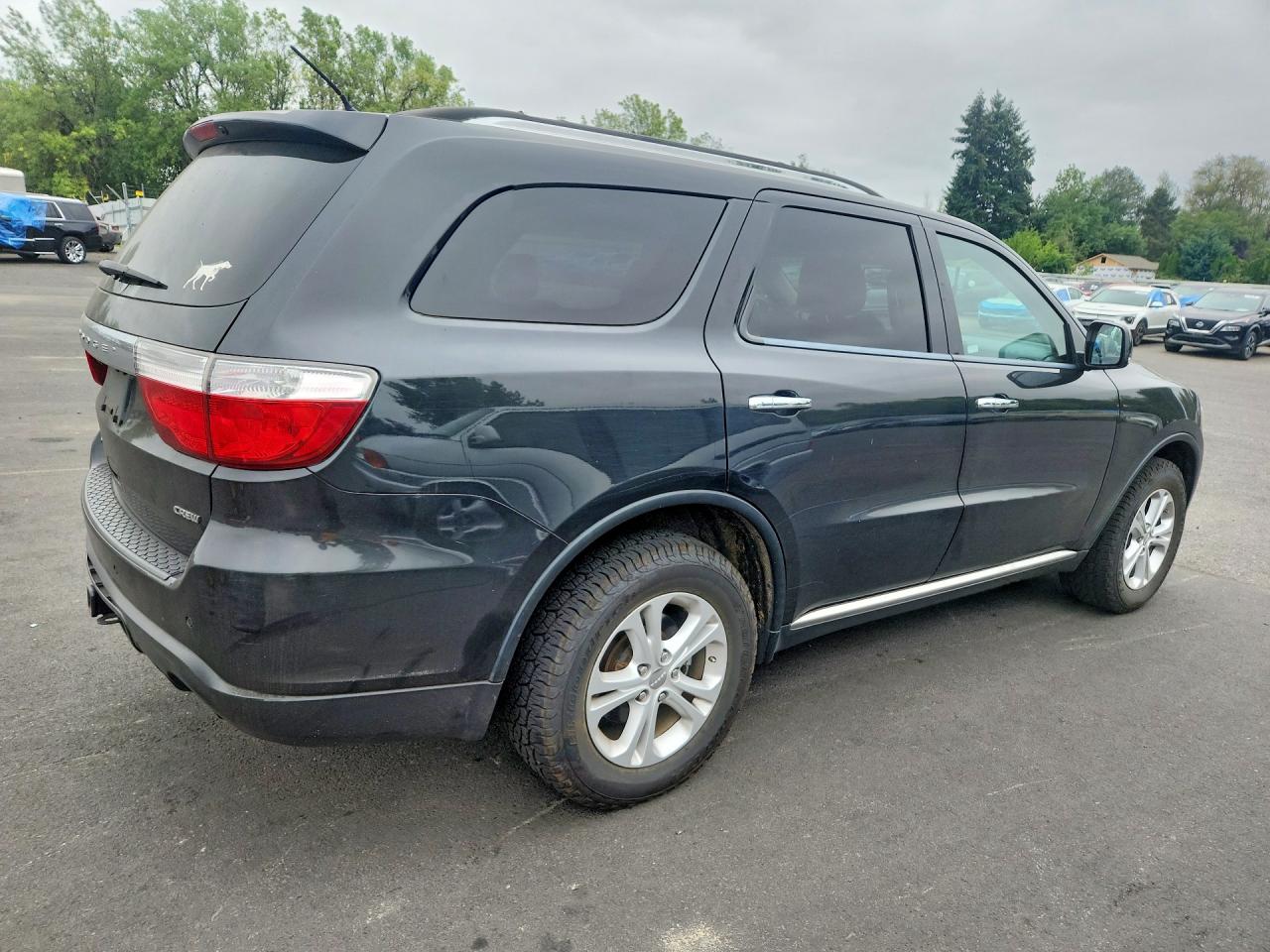 2013 Dodge Durango Crew Black vin: 1C4RDJDG2DC668668