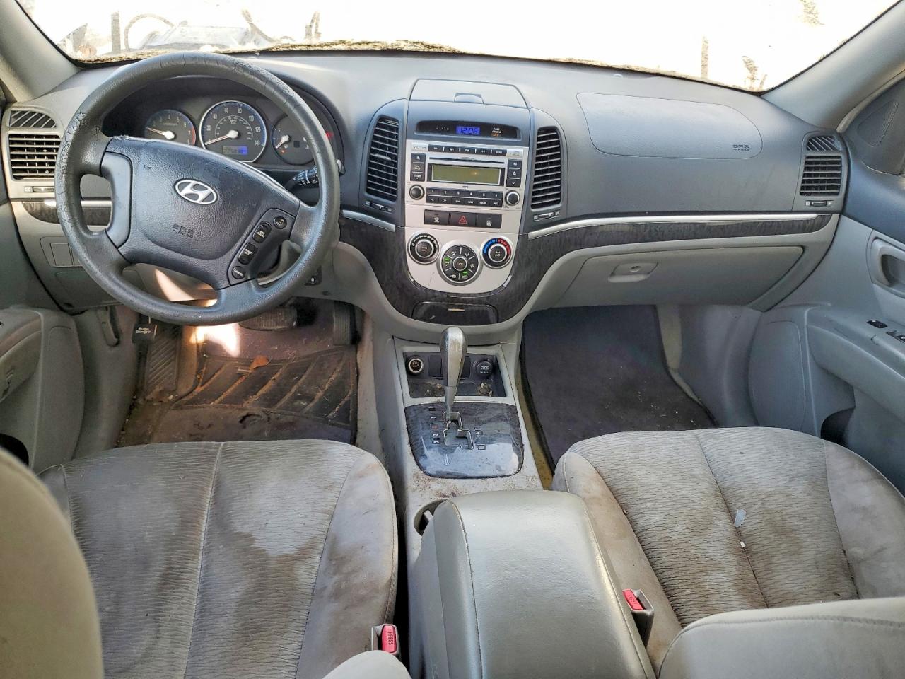 2007 Hyundai Santa Fe Gls Silver vin: 5NMSG13D87H047778
