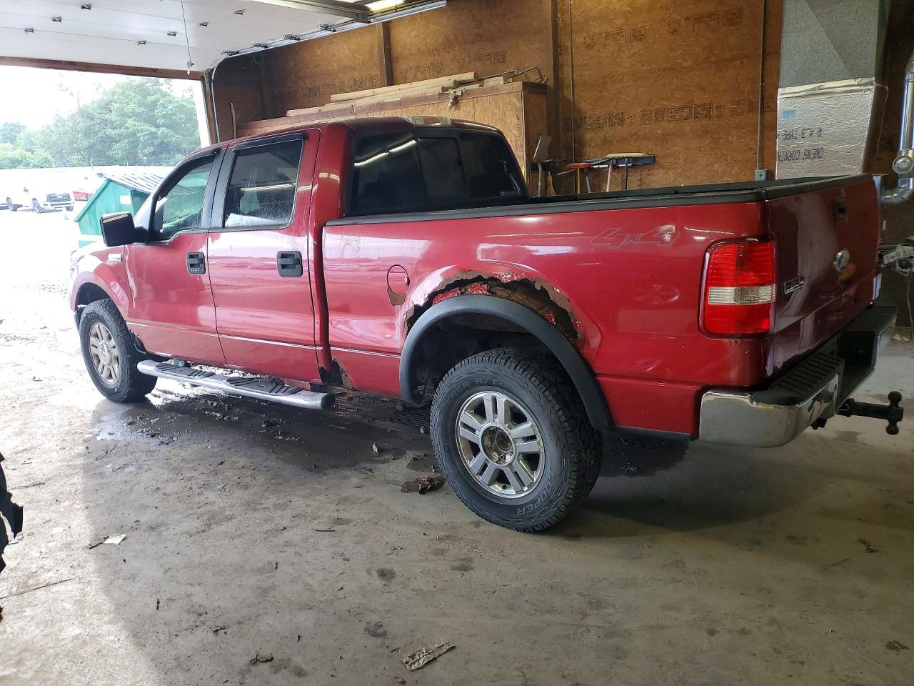 2008 Ford F150 Supercrew Red vin: 1FTPW14VX8FA53418