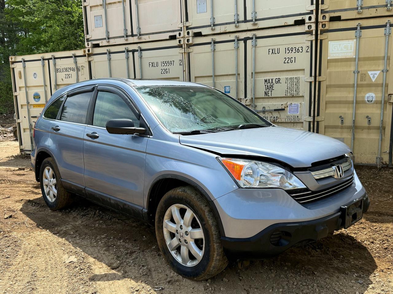 2008 Honda Cr-v Ex Gray vin: 5J6RE48518L043959