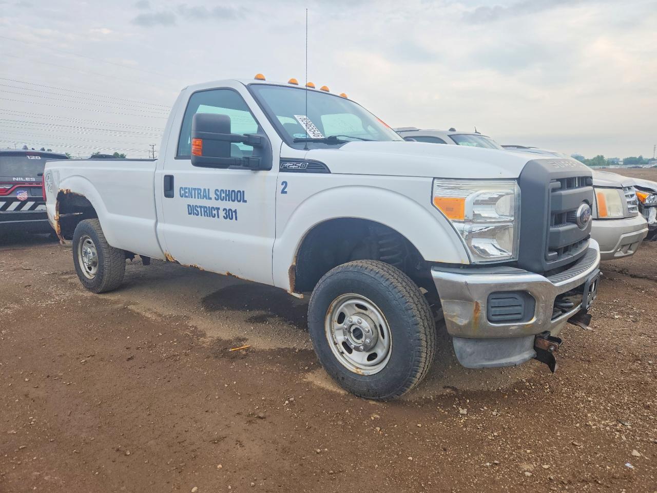 2012 Ford F250 Super Duty Белый vin: 1FTBF2B62CEB22922