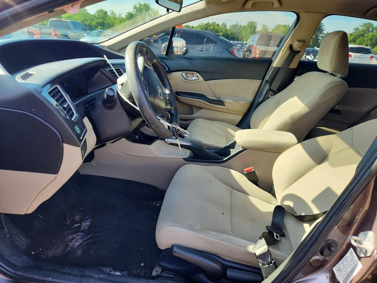 2013 Honda Civic Lx Gray vin: 2HGFB2F54DH563039