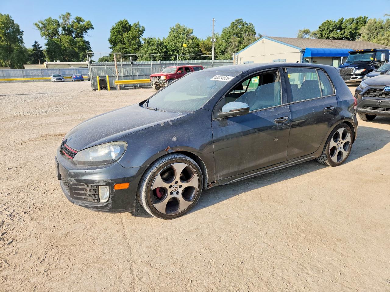 2012 Volkswagen Gti Черный vin: WVWHD7AJXCW145720