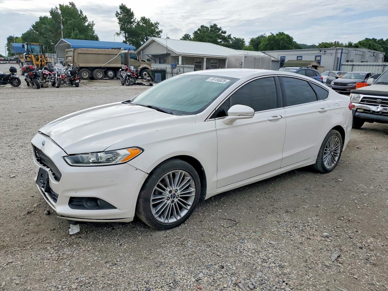 2014 Ford Fusion Se White vin: 3FA6P0HD8ER298548