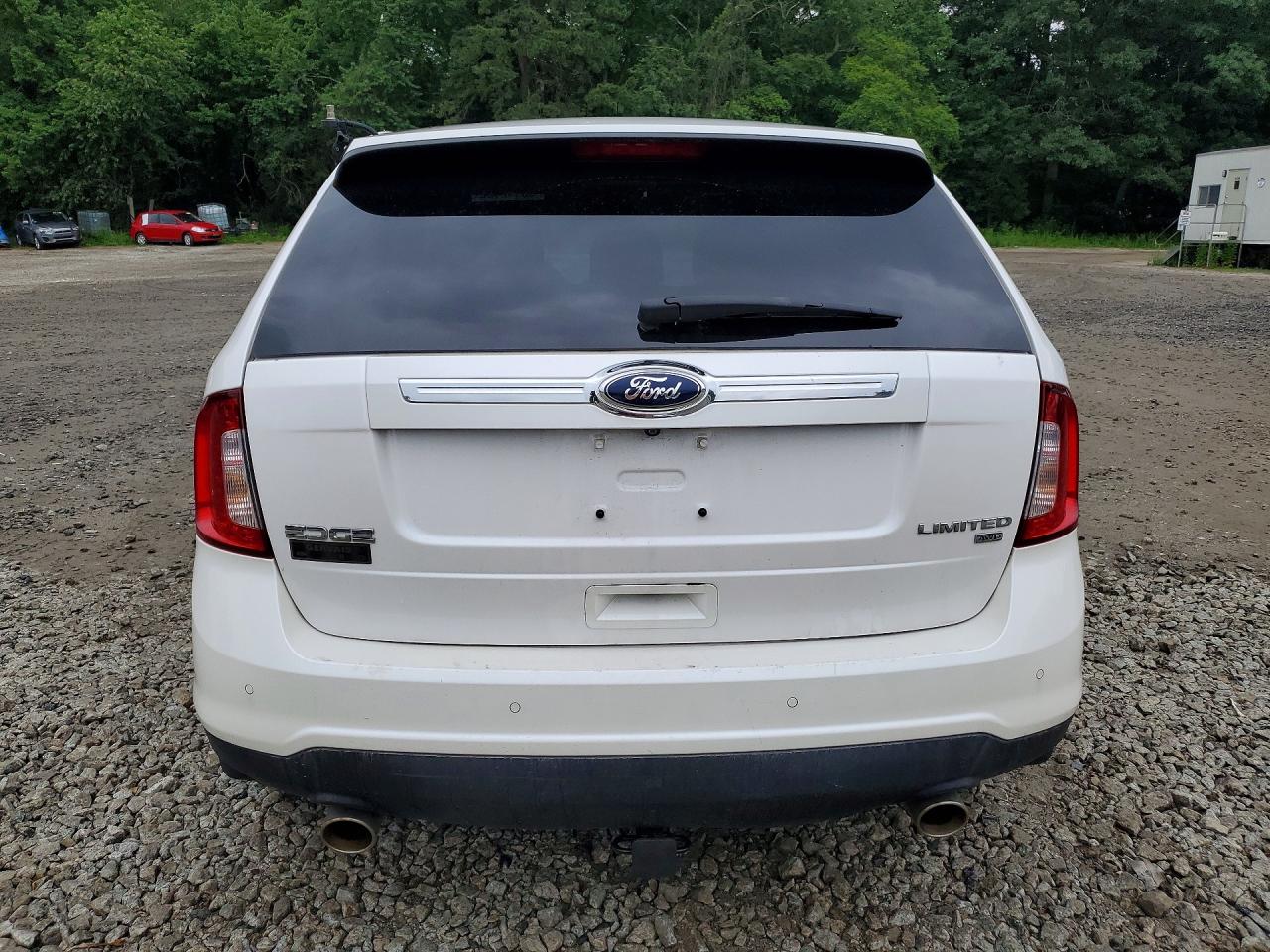 2013 Ford Edge Limited White vin: 2FMDK4KC4DBC72318