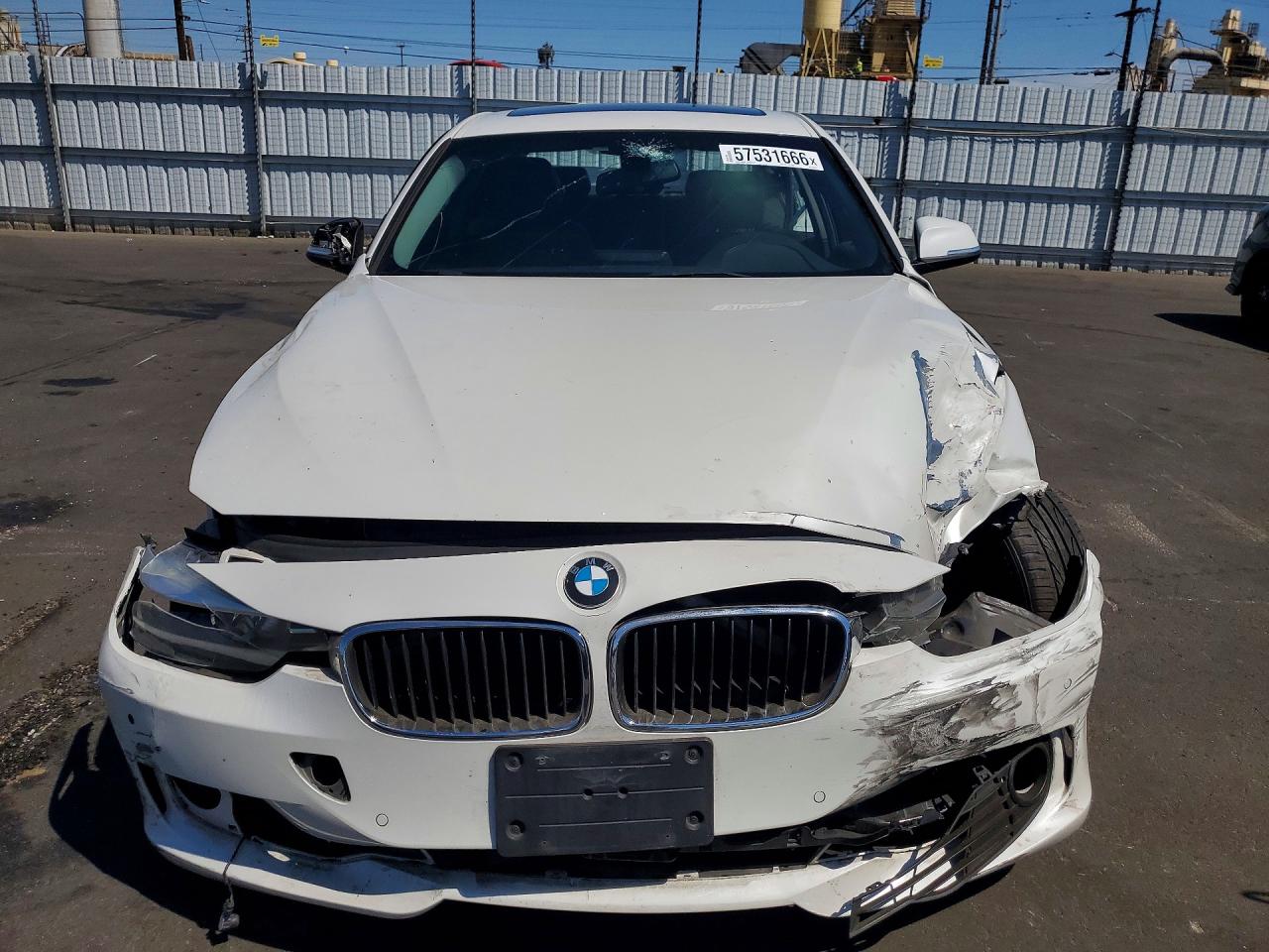 2015 Bmw 328 I White vin: WBA3A5G55FNS83710