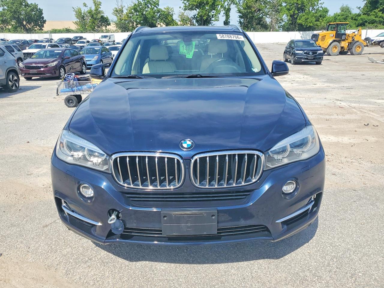 2014 Bmw X5 Xdrive35d Blue vin: 5UXKS4C53E0J94627