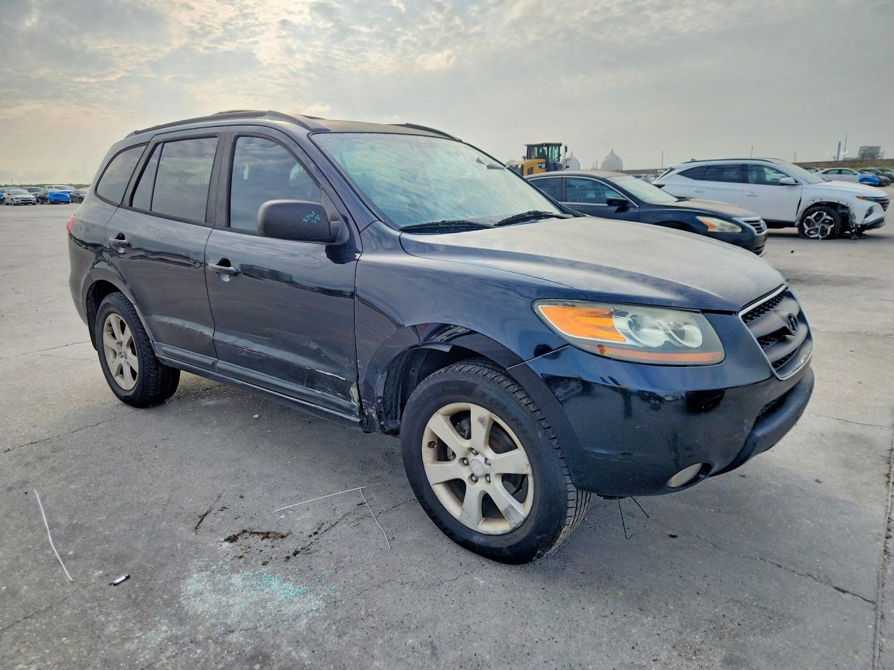 2007 Hyundai Santa Fe Se Blue vin: 5NMSH13EX7H054415