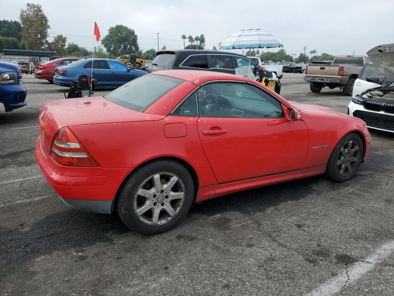 2004 Mercedes-benz Slk 230 Kompressor Red vin: WDBKK49FX4F300311