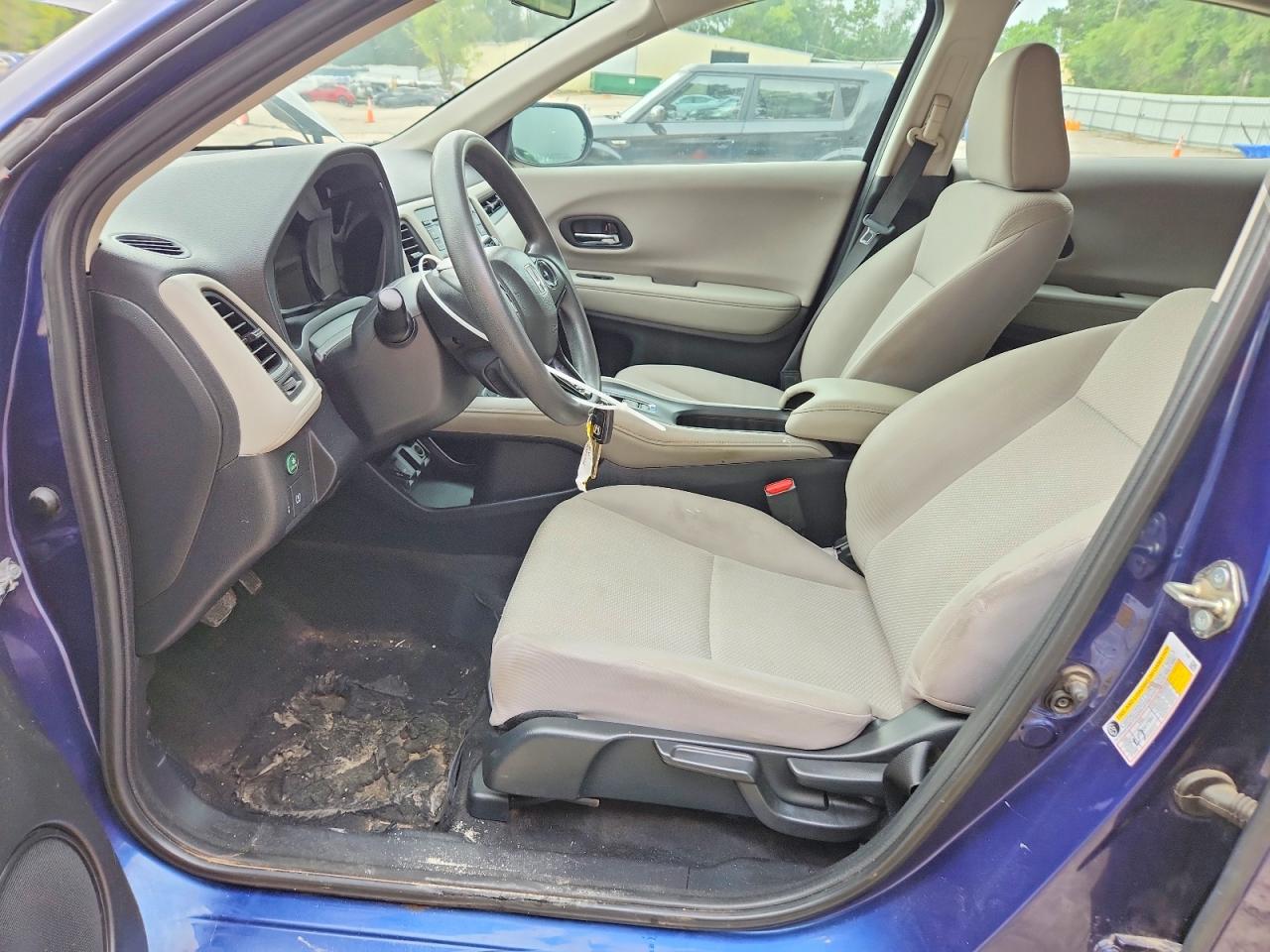 2017 Honda Hr-v Lx Blue vin: 3CZRU5H39HG701774
