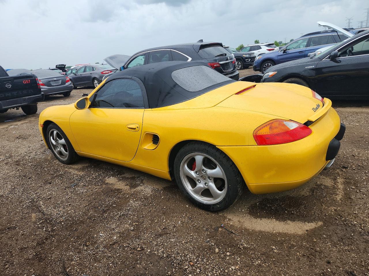 2000 Porsche Boxster Yellow vin: WP0CA2981YS620502