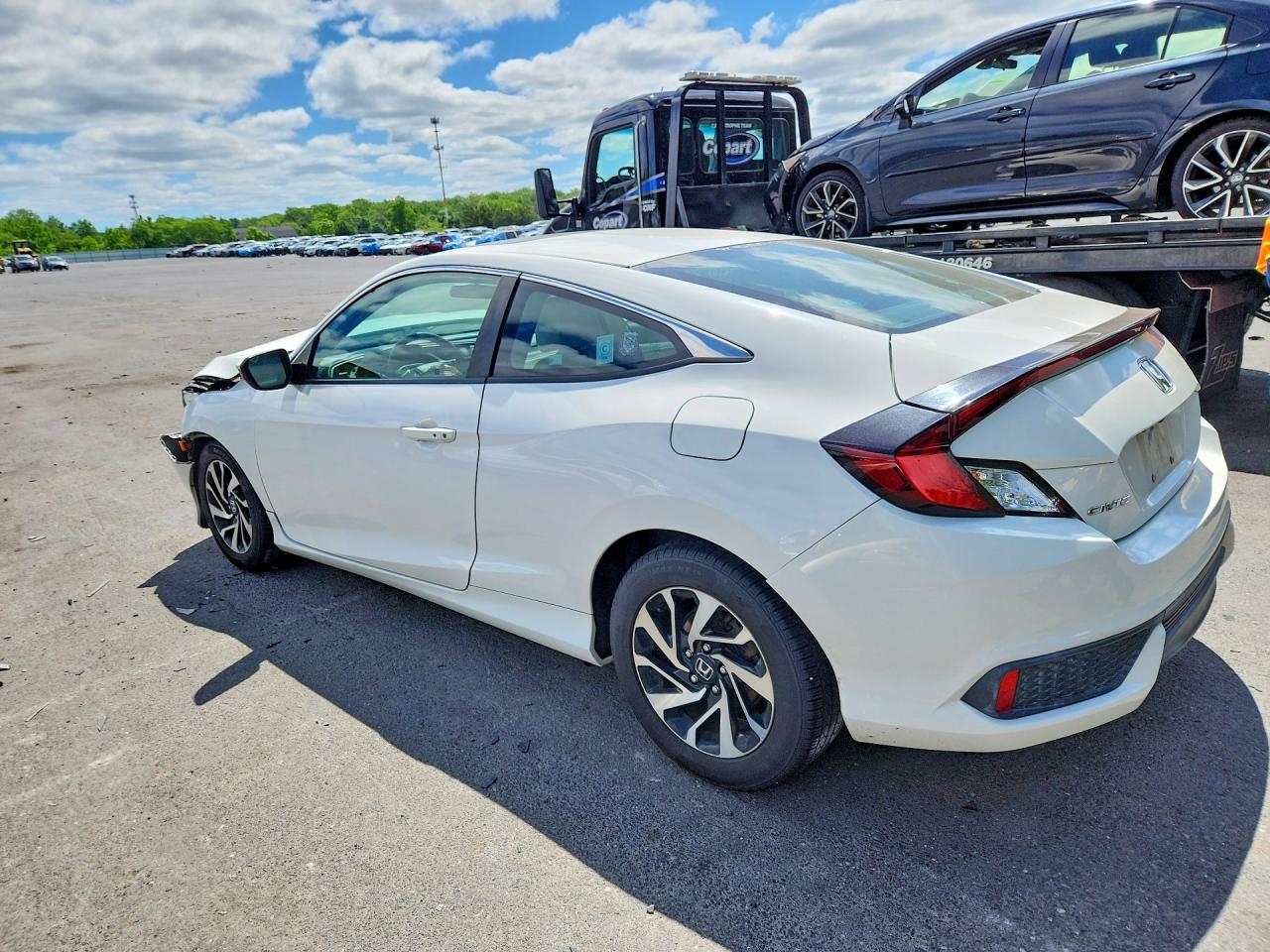 2017 Honda Civic Lx White vin: 2HGFC4B0XHH306153