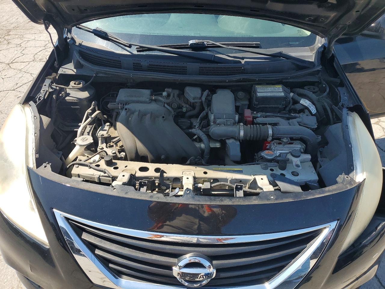 2014 Nissan Versa 1.6 Sv Black vin: 3N1CN7AP6EL833205