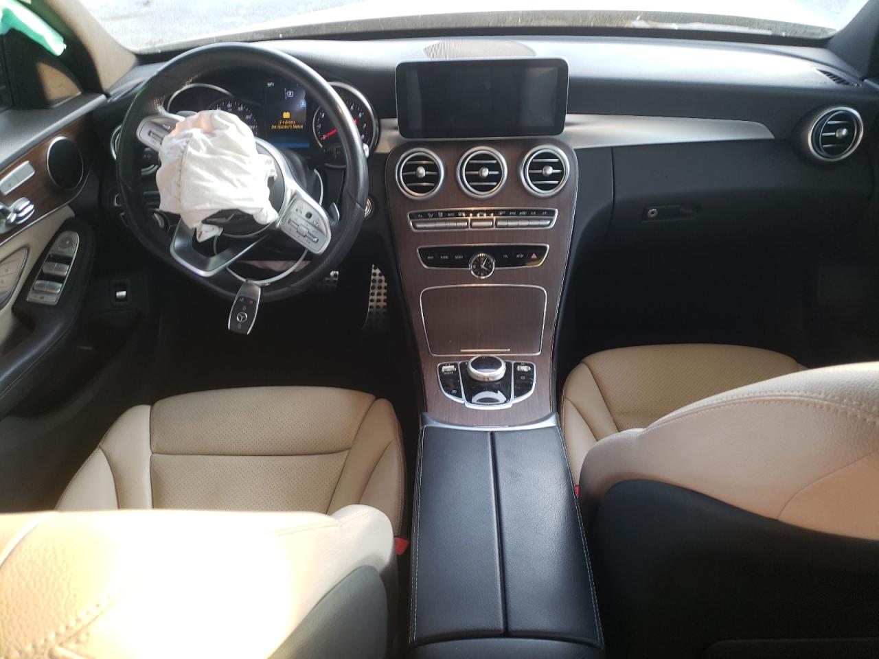 2019 Mercedes-benz C 300 White vin: 55SWF8DB0KU300790