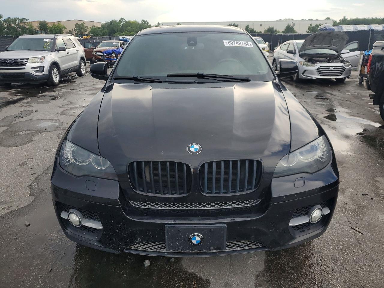 2012 Bmw X6 Xdrive50i Black vin: 5UXFG8C58CL590834