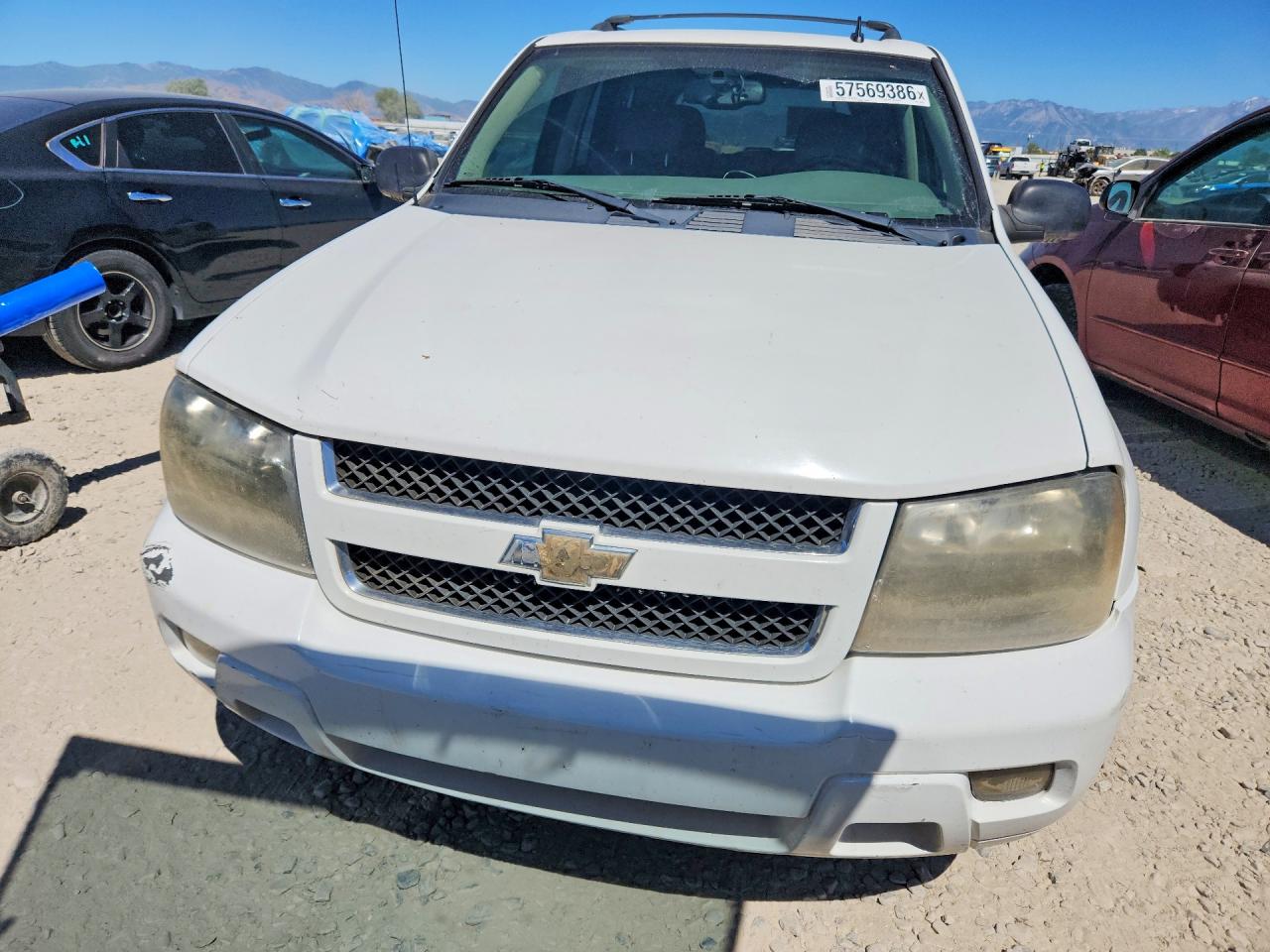 2008 Chevrolet Trailblazer Ls White vin: 1GNDS13S882133465