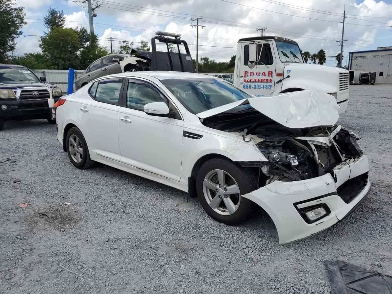 2014 Kia Optima Lx Белый vin: 5XXGM4A76EG323819