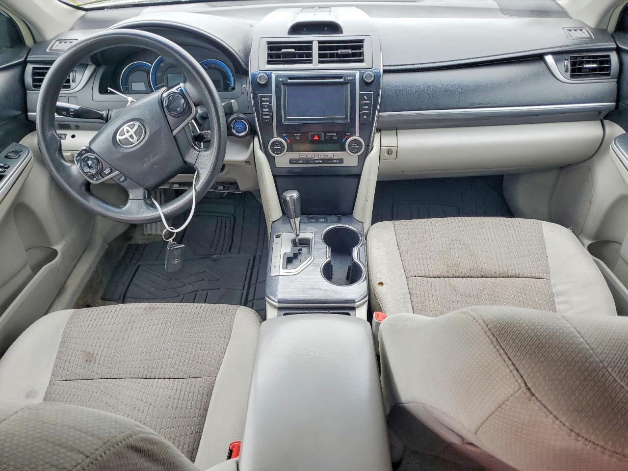 2014 Toyota Camry Hybrid Le Белый vin: 4T1BD1FK1EU104598