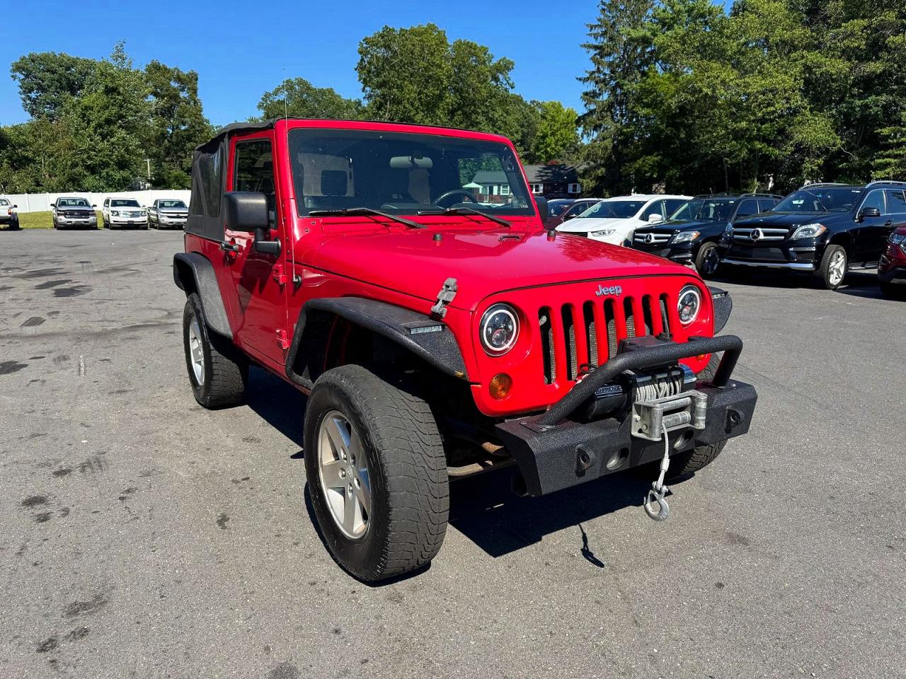2008 Jeep Wrangler X Red vin: 1J4FA24168L555691