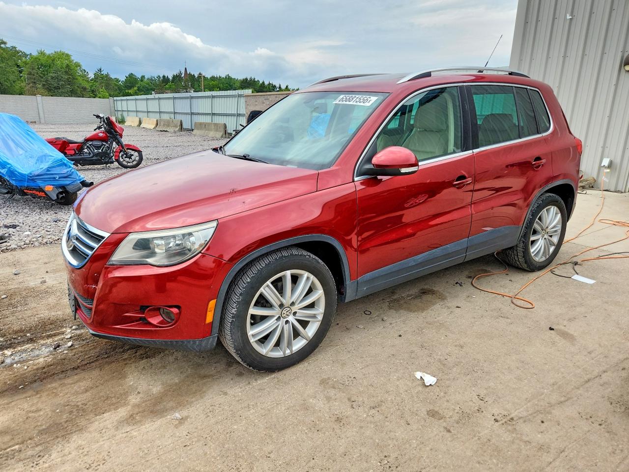 2009 Volkswagen Tiguan Se Красный vin: WVGBV75N49W537290