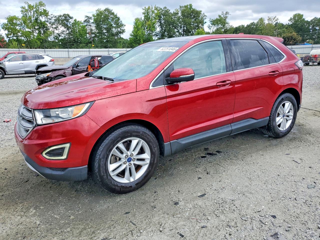 2015 Ford Edge Sel Red vin: 2FMTK4J93FBB69850