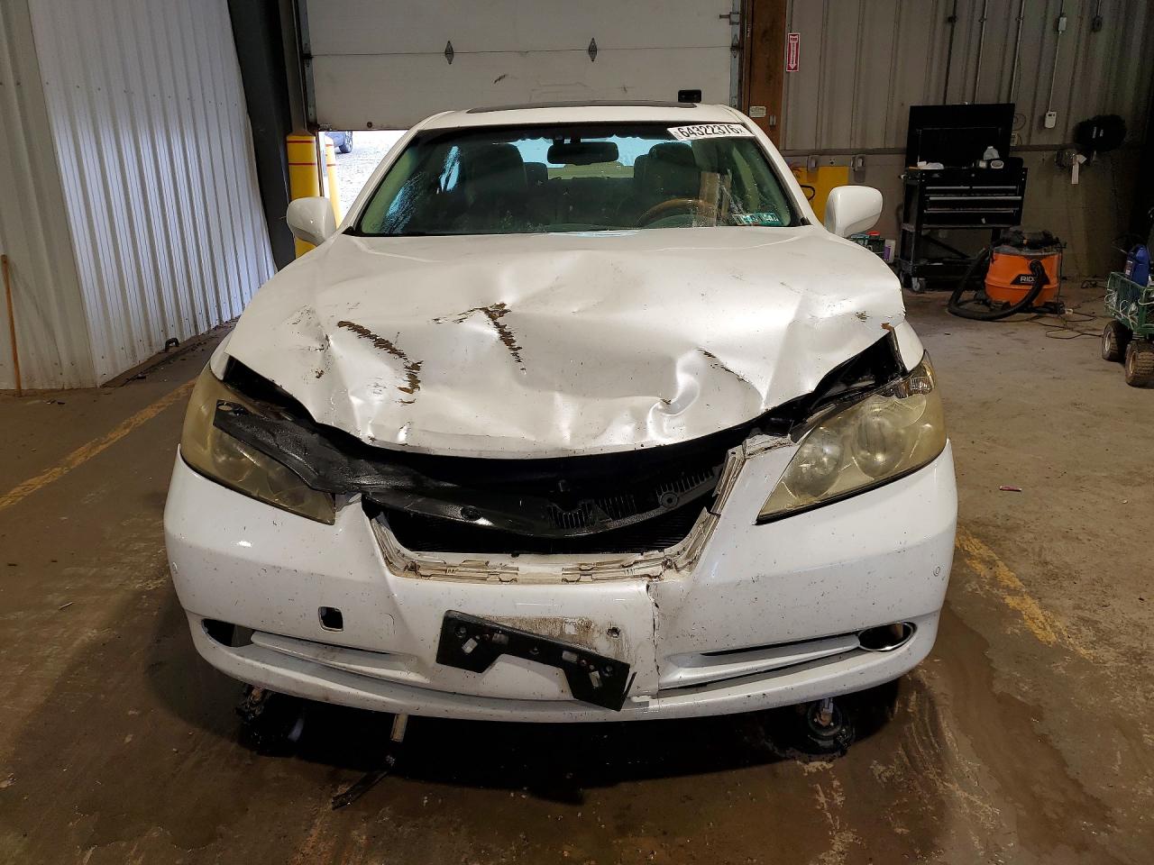 2007 Lexus Es 350 White vin: JTHBJ46G672051713