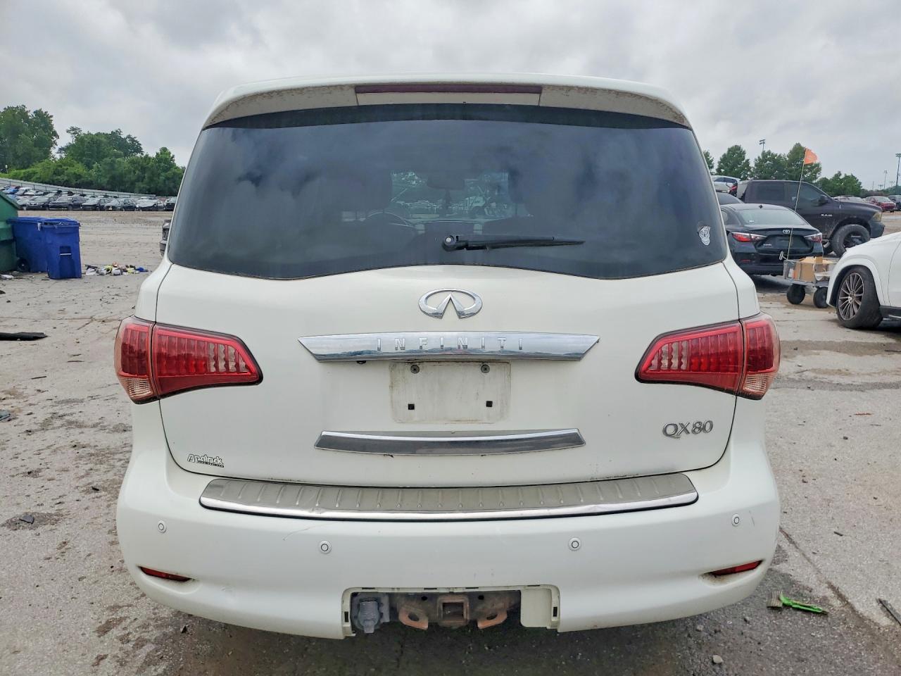 2014 Infiniti Qx80 Base White vin: JN8AZ2NE5E9064486